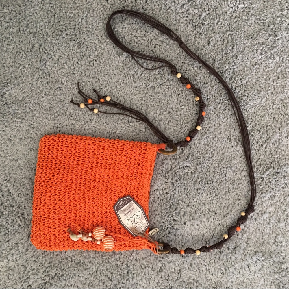 Sun ‘N’ Sand - Crossbody natural crochet handbag